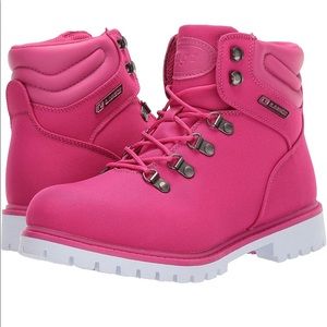 Lugz Grotto Womens Boots Ankle Low Heel 1-2" - Pink